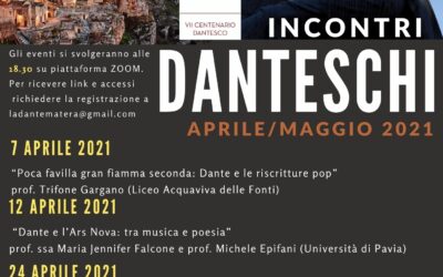Il Comitato di Matera della Società Dante Alighieri presenta gli “Incontri Danteschi”