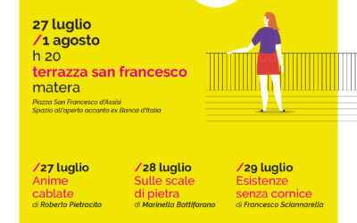 Libri in Terrazza: da oggi al primo agosto a Matera la rassegna letteraria promossa da Altrimedia Edizioni
