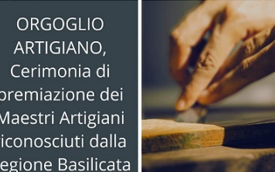 CNA: il 4 luglio cerimonia di premiazione dei maestri artigiani operanti a Matera