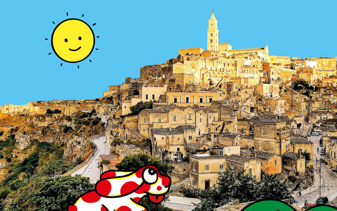 La Pimpa arriva a Matera e il Comune le dedica una giornata. Nella guida le foto del materano Michele Morelli e di Paola Stella