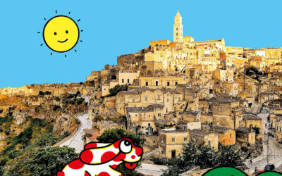 La Pimpa arriva a Matera e il Comune le dedica una giornata. Nella guida le foto del materano Michele Morelli e di Paola Stella