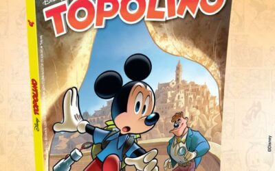 In tutte le edicole italiane oggi, 9 novembre, “Topolino e il segreto dei Sassi” con una copertina che richiama gli antichi rioni di tufo