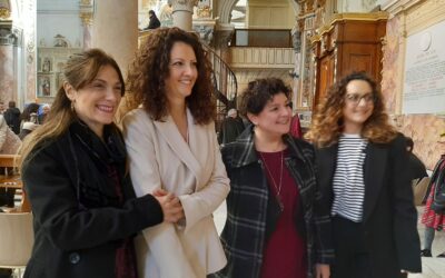 “L’entusiasmo supera ogni ansia”: Elena, Annalisa, Luigina e Laura sono le prime donne che realizzeranno il Carro della Bruna