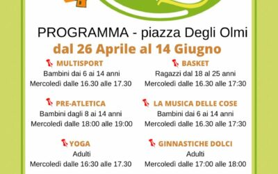 UISP Matera: al via “Primavera Piazza degli Olmi”, dal 26 Aprile fino al 14 Giugno 2023