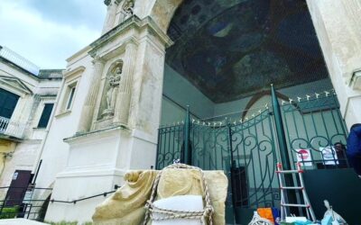 Dopo 14 anni la statua di Sant’Eustachio è tornata a Matera