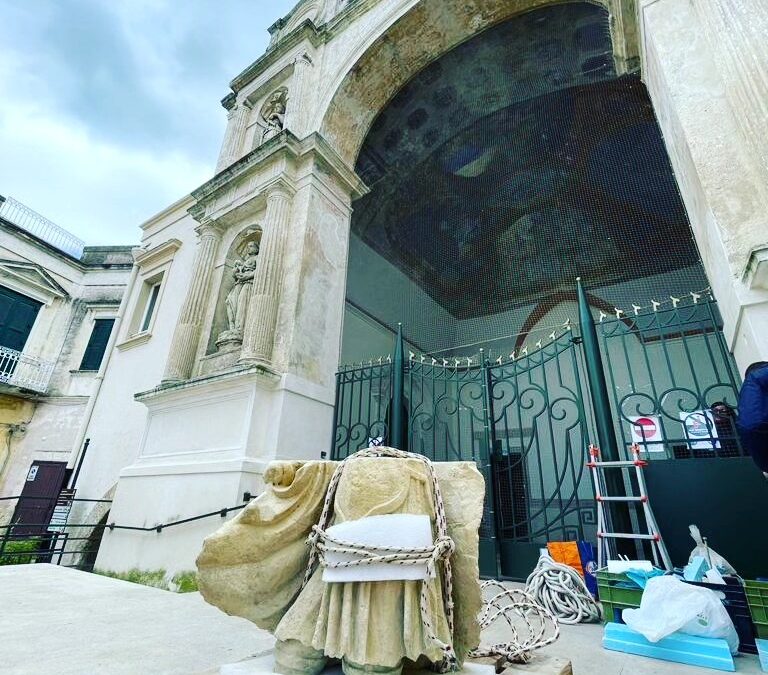 Dopo 14 anni la statua di Sant’Eustachio è tornata a Matera