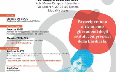 Seminario formativo nazionale “Il digitale a scuola tra opportunità e rischi. Dai razzismi 2.0 alle competenze di cittadinanza digitale”. Domani nell’Aula Magna del Campus Universitario di Matera