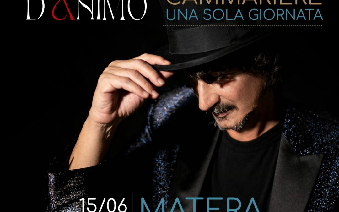 Sergio Cammariere in concerto il 15 giugno a Matera per la rassegna cantautorale  “Estati D’Animo” a cura di MilanoK3 e PM Eventi