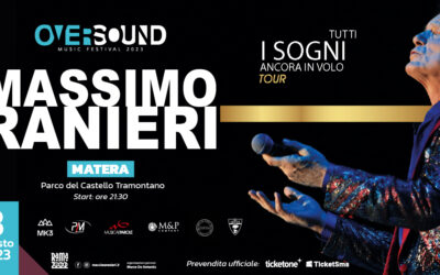 “Tutti i sogni ancora in volo”, il nuovo spettacolo live del grande Massimo Ranieri a Matera per l’Oversound Music Festival