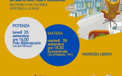 Il ruolo delle biblioteche nell’infrastruttura sociale, due incontri con Antonella Agnoli a Potenza e Matera