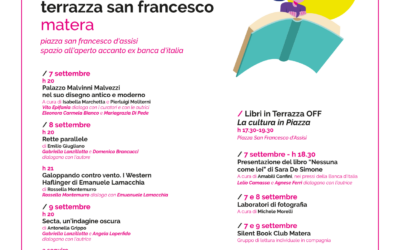 “Libri in Terrazza”: dal 7 al 10 settembre a Matera la quarta edizione del Festival letterario promosso da Diotima in collaborazione con Altrimedia edizioni e Liberalia ETS
