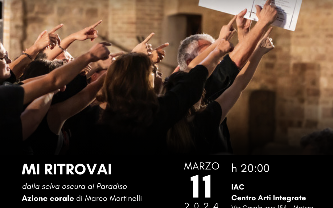 Matera torna a ospitare Ermanna Montanari e Marco Martinelli delle Albe di Ravenna. Oggi e domani marzo saranno protagonisti di due appuntamenti in rassegna a IAC Centro Arti Integrate