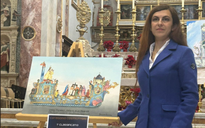 Festa della Bruna: sul Carro dell’anno Giubilare, firmato dall’artista Francesca Cascione, la ricchezza delle figure e delle sculture, la cura dei particolari e i colori brillanti